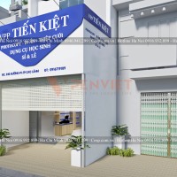 Thiết kế cửa hàng VPP Tiến Kiệt- Đồng Tháp